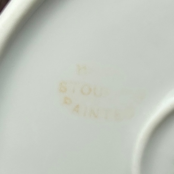 Antique STOUFFER Handpainted UNO Favorite‎ Bavaria Sugar Bowl Daisy w/Platinum - Picture 7 of 8